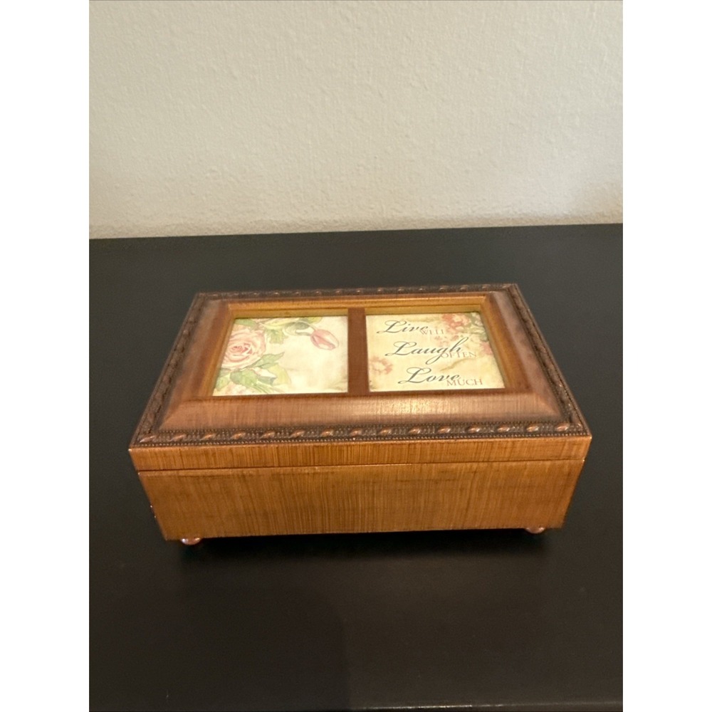 Cottage Garden Sankyo Jewelry Music Box‎ & Photo Frame What a Wonderful World